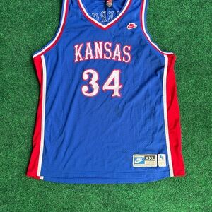 Vintage Nike Team Kansas Jayhawks Paul Pierce College Jersey XXL NCAA NBA #34